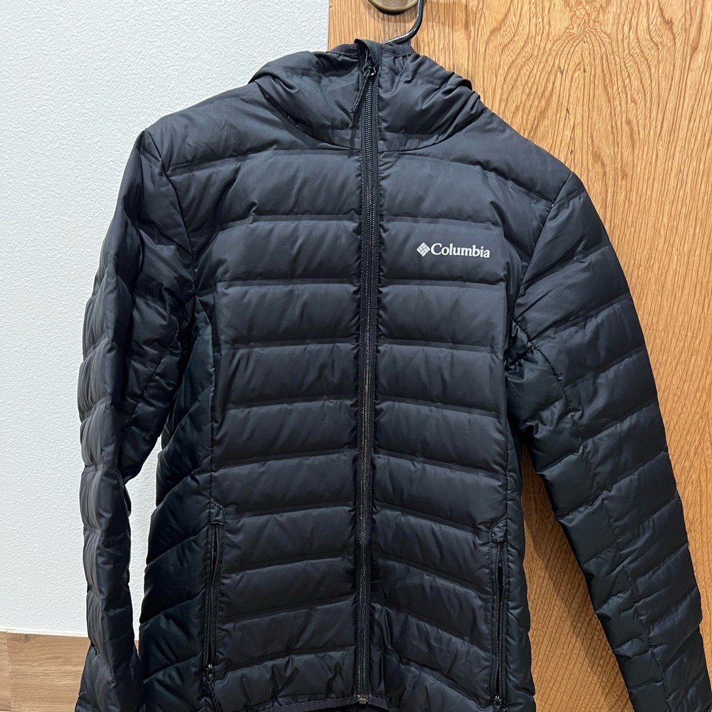Black Columbia Puffer Rain Jacket Size Small